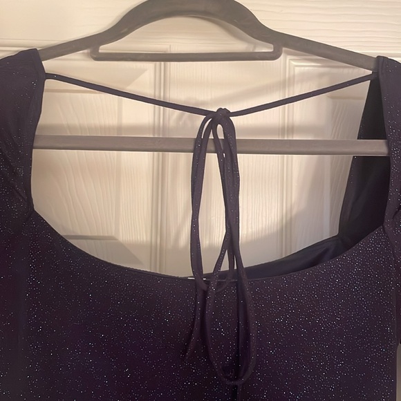 Lucy in the Sky medium navy long sleeve mini dress - Picture 4 of 9